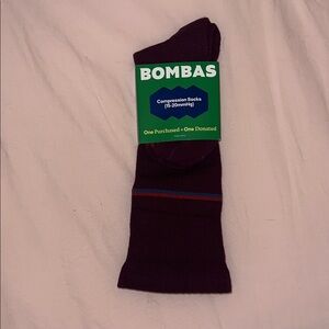 Bombas women’s Dark Purple Compression Socks